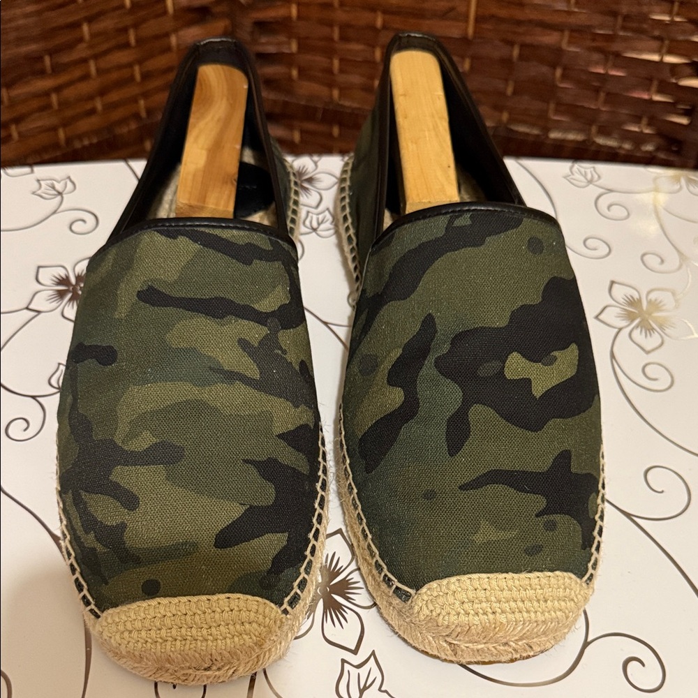 Coach Green Camouflage Loafers